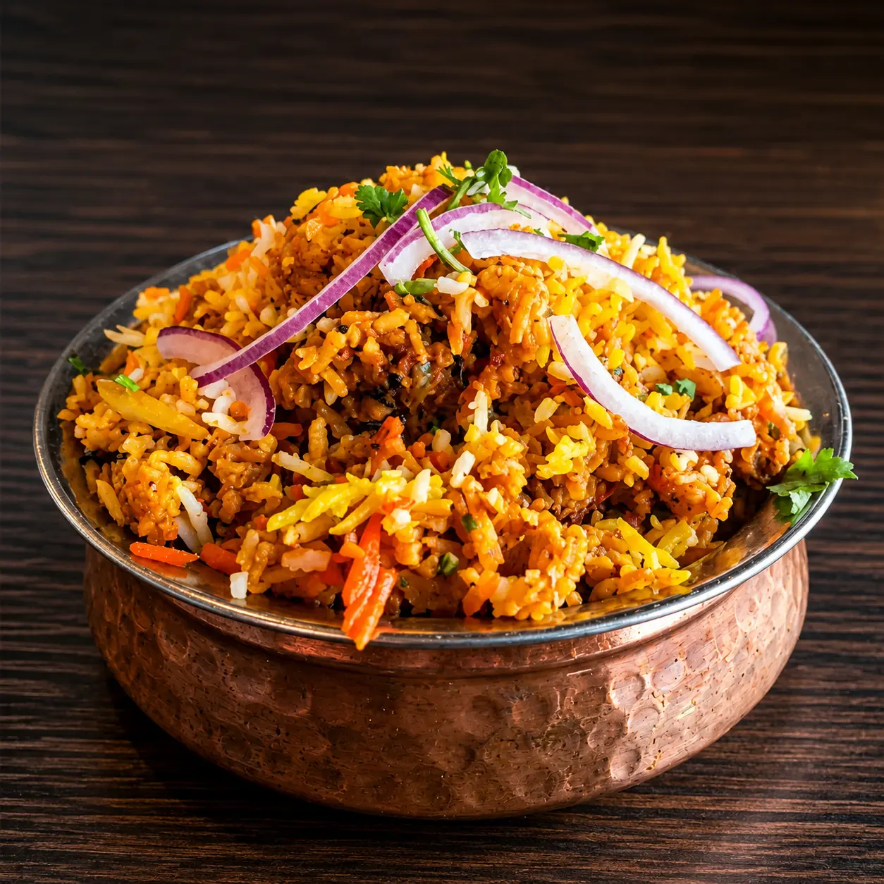 Chicken Biryani at Copper Chimney Indian and Hakka Restaurant Winnipeg
