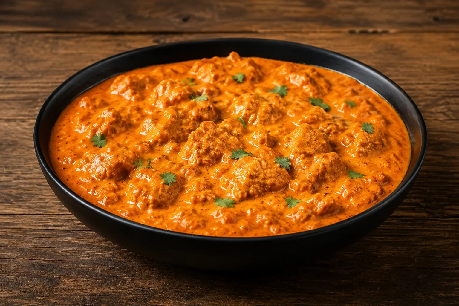 Butter chicken at Copper Chimney Winnipeg – rich creamy tomato-based East Indian curry